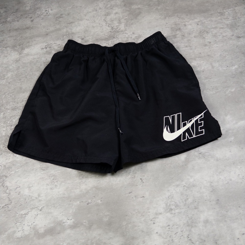 modern nike shorts logo black mens medium